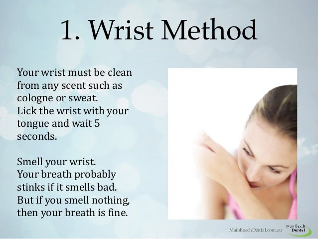 How to test if you have bad breath